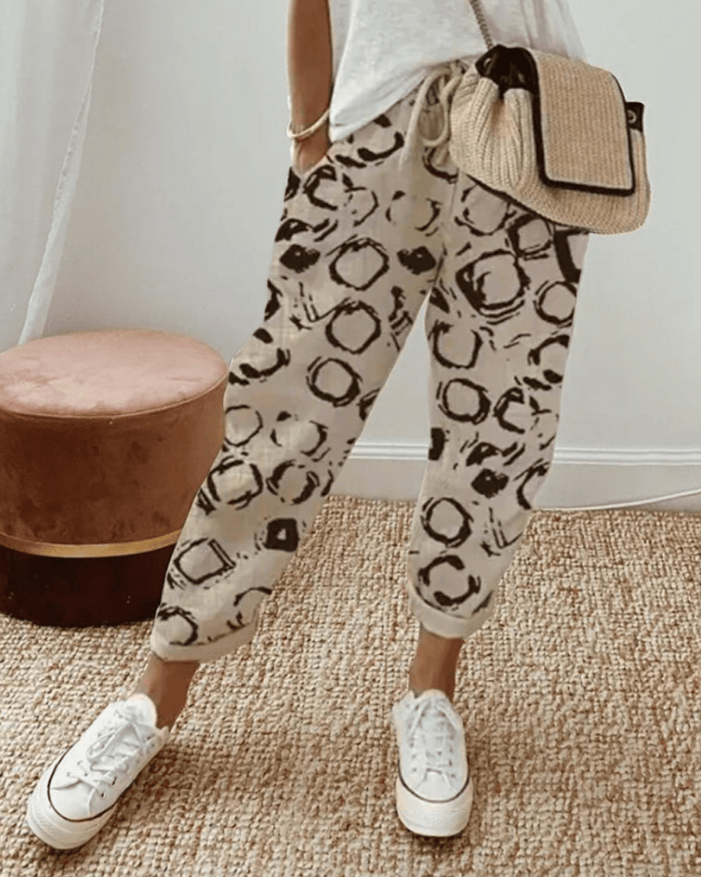 Beige Circles / 5XL